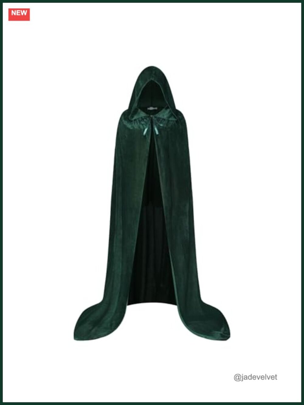 Velvet Hooded Cape Cloak Costume Robe Halloween Vampire Unisex